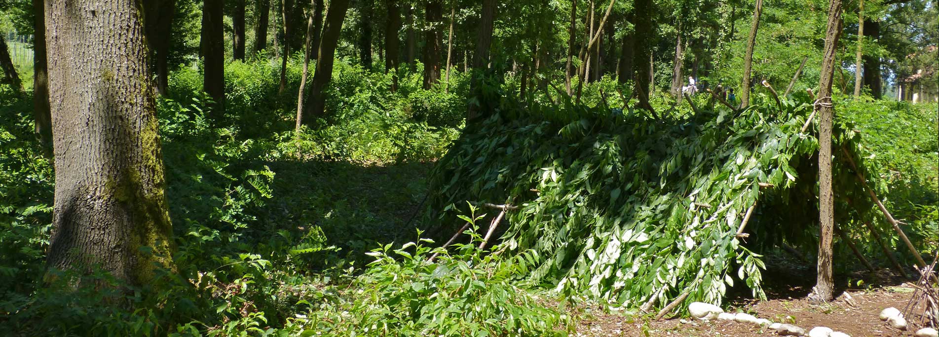 Avventurosamente... costruiamo una capanna nel bosco