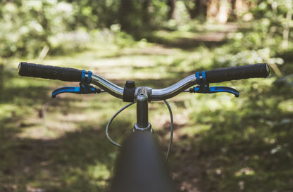 In bici nel parco