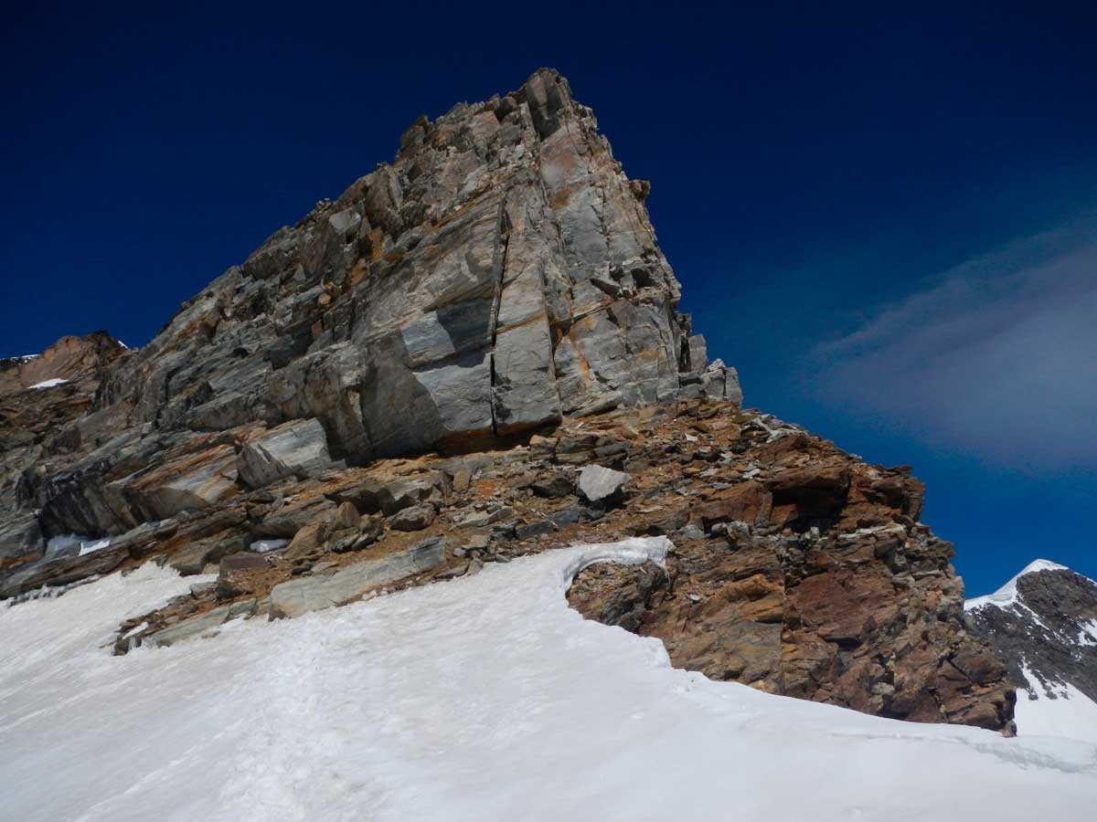 attacco della cresta della punta vincent