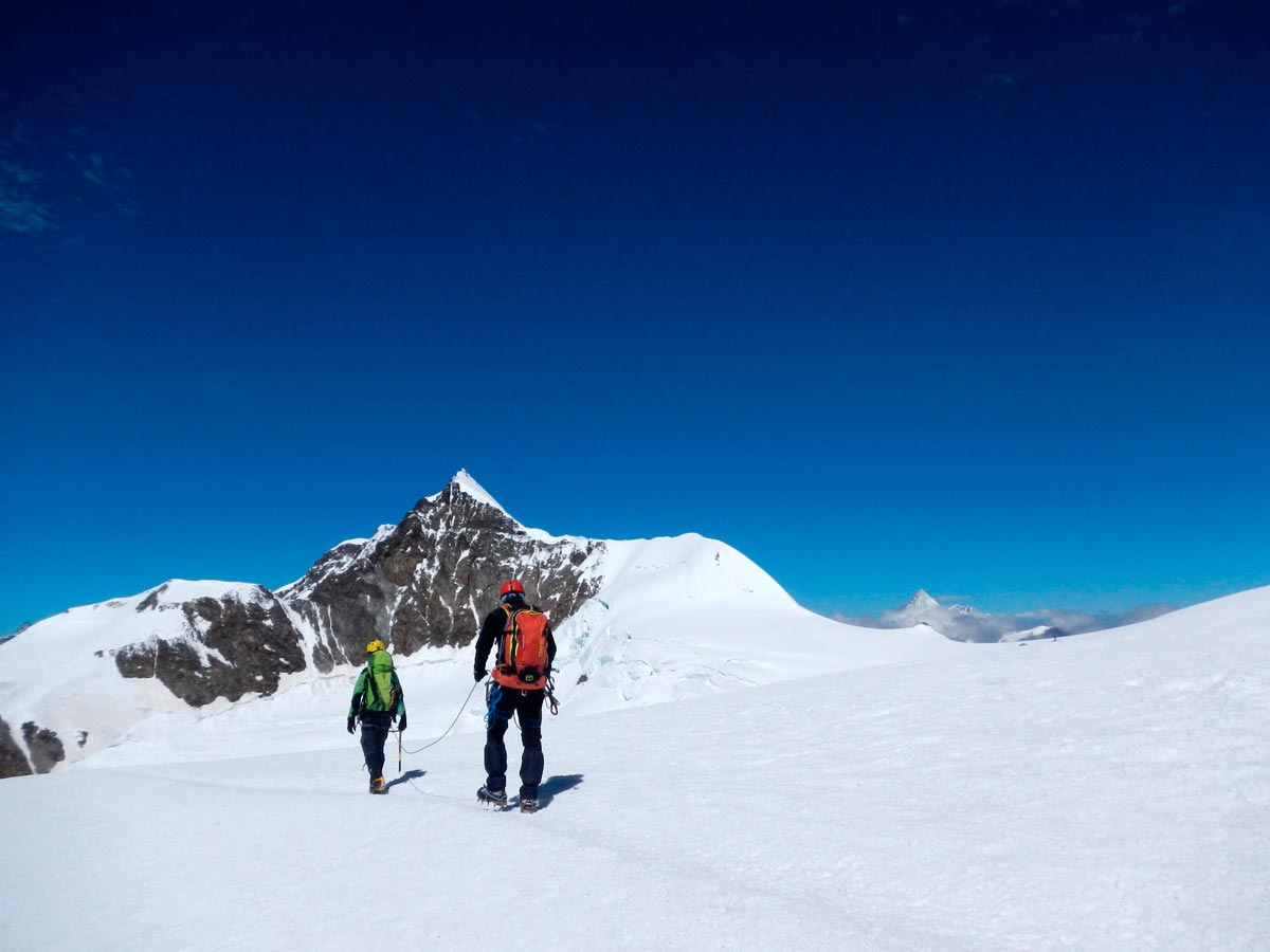 Discesa dalla Punta Vincent - Monte Rosa