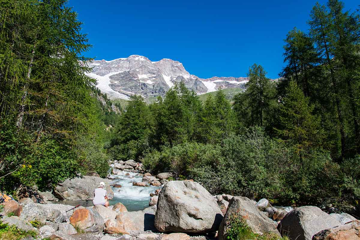 Torrente Sesia e Monte Rosa