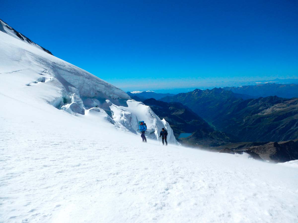 normale al rosa - verso la punta gnifetti